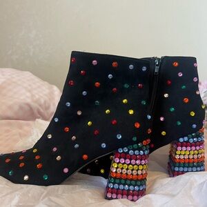 Betsy Johnson Rhinestone Colored Booties